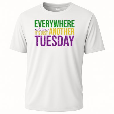 Everywhere Else Its Just Another Tuesday Mardi Gras Cooling Performance Crew T-Shirt