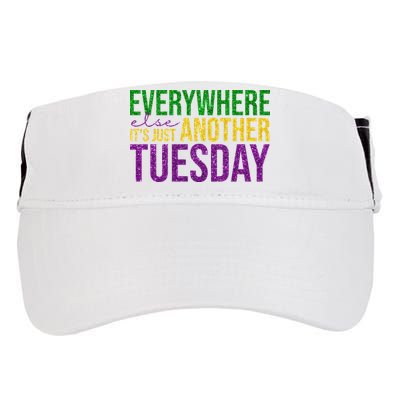 Everywhere Else Its Just Another Tuesday Mardi Gras Adult Drive Performance Visor