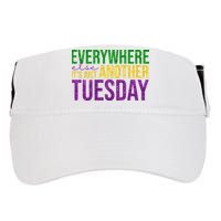 Everywhere Else Its Just Another Tuesday Mardi Gras Adult Drive Performance Visor