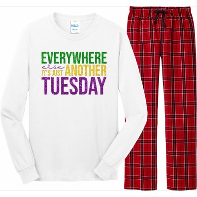 Everywhere Else Its Just Another Tuesday Mardi Gras Long Sleeve Pajama Set