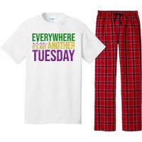 Everywhere Else Its Just Another Tuesday Mardi Gras Pajama Set