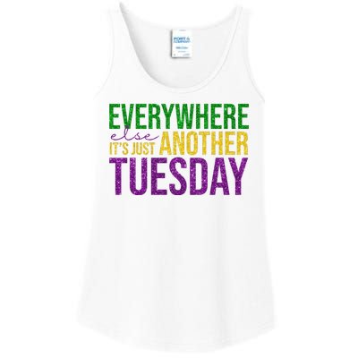 Everywhere Else Its Just Another Tuesday Mardi Gras Ladies Essential Tank