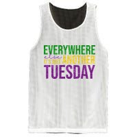 Everywhere Else Its Just Another Tuesday Mardi Gras Mesh Reversible Basketball Jersey Tank