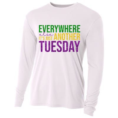 Everywhere Else Its Just Another Tuesday Mardi Gras Cooling Performance Long Sleeve Crew