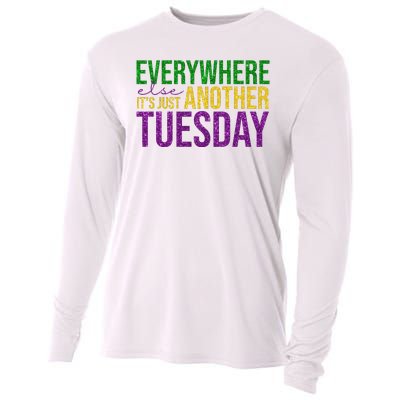 Everywhere Else Its Just Another Tuesday Mardi Gras Cooling Performance Long Sleeve Crew