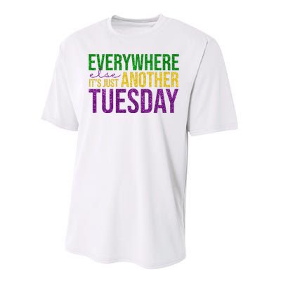 Everywhere Else Its Just Another Tuesday Mardi Gras Performance Sprint T-Shirt