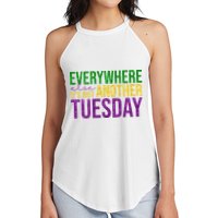 Everywhere Else Its Just Another Tuesday Mardi Gras Women's Perfect Tri Rocker Tank