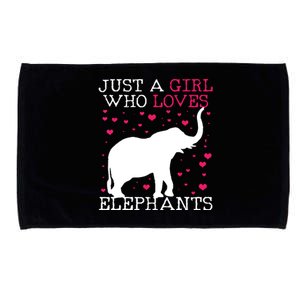 Elephants Elephant Just A Who Loves Tee Microfiber Hand Towel