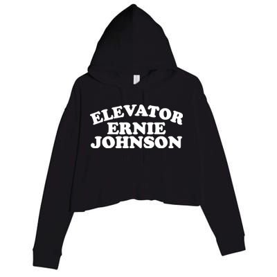 Elevator Ernie Johnson Crop Fleece Hoodie