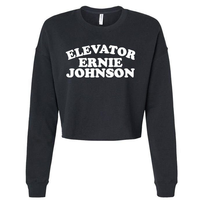 Elevator Ernie Johnson Cropped Pullover Crew