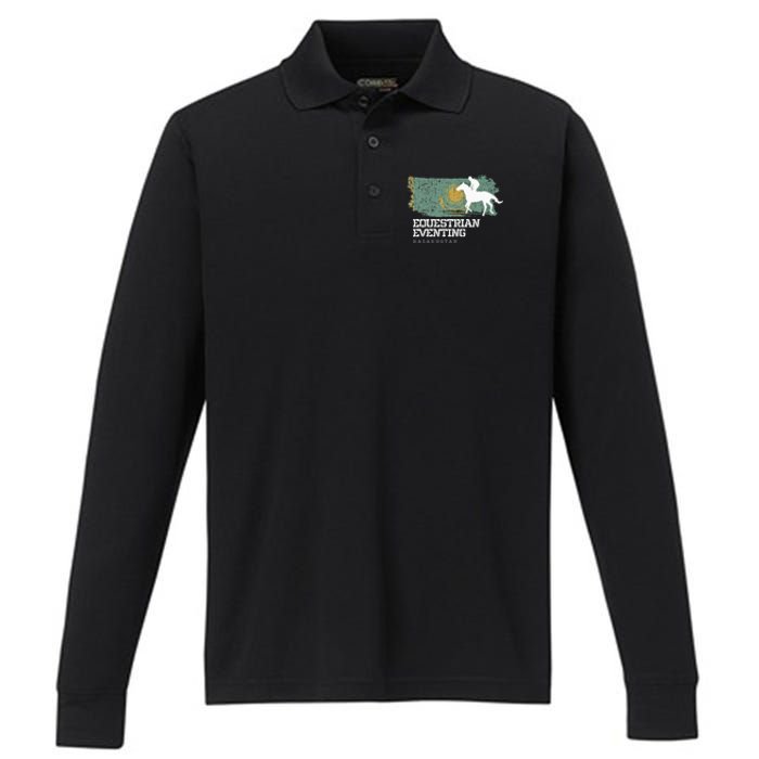 Equestrian Eventing Kazakhstan Rider Horse Performance Long Sleeve Polo