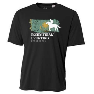 Equestrian Eventing Kazakhstan Rider Horse Cooling Performance Crew T-Shirt