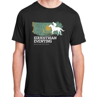 Equestrian Eventing Kazakhstan Rider Horse Adult ChromaSoft Performance T-Shirt