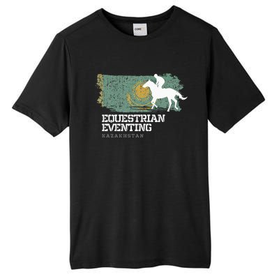 Equestrian Eventing Kazakhstan Rider Horse Tall Fusion ChromaSoft Performance T-Shirt