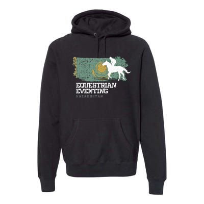 Equestrian Eventing Kazakhstan Rider Horse Premium Hoodie