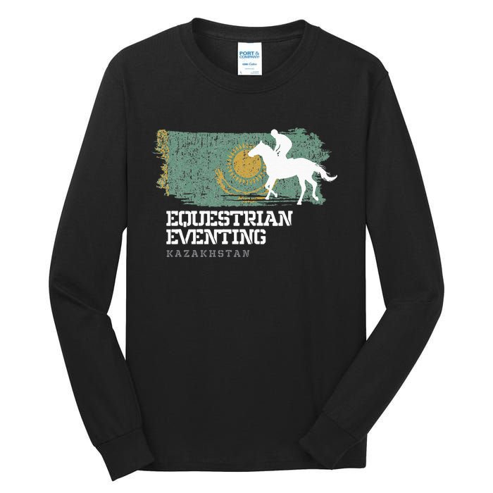 Equestrian Eventing Kazakhstan Rider Horse Tall Long Sleeve T-Shirt