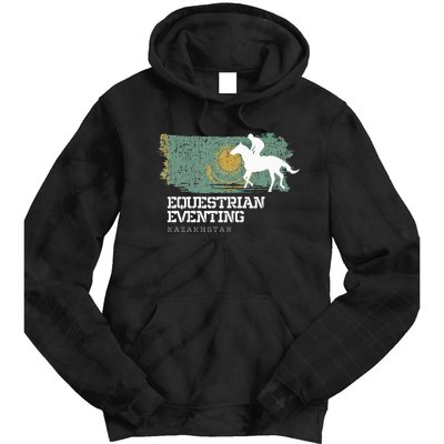 Equestrian Eventing Kazakhstan Rider Horse Tie Dye Hoodie