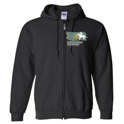 Equestrian Eventing Kazakhstan Rider Horse Full Zip Hoodie