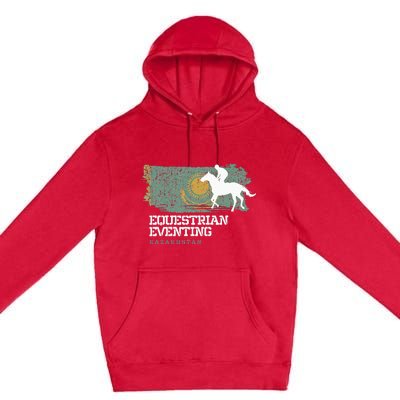 Equestrian Eventing Kazakhstan Rider Horse Premium Pullover Hoodie