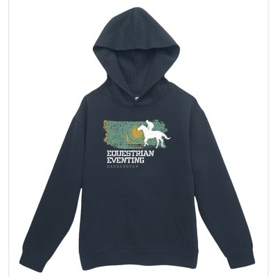 Equestrian Eventing Kazakhstan Rider Horse Urban Pullover Hoodie