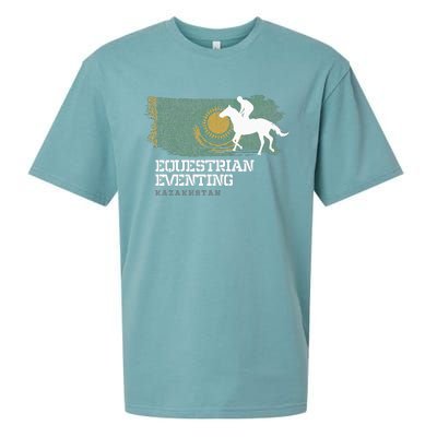 Equestrian Eventing Kazakhstan Rider Horse Sueded Cloud Jersey T-Shirt