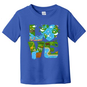 Ecology Earth Love Environtal Awareness Save The Planet Cute Gift Toddler T-Shirt