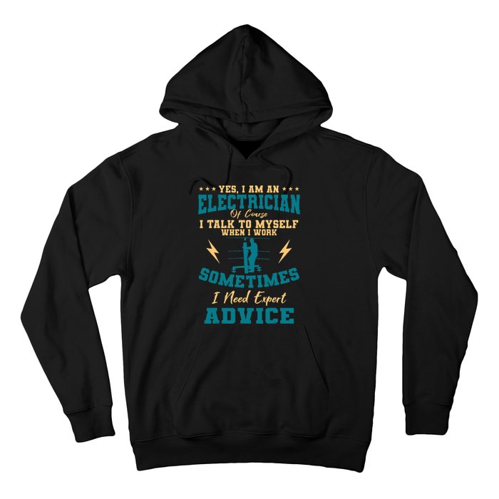 Electrician Electricity Lineman Wiring Electrical Engineer Hoodie