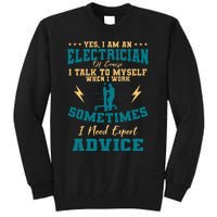 Electrician Electricity Lineman Wiring Electrical Engineer Tall Sweatshirt