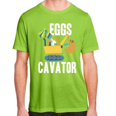 Eggscavator Excavator Lover Easter Sunday Holy Week Gift Adult ChromaSoft Performance T-Shirt