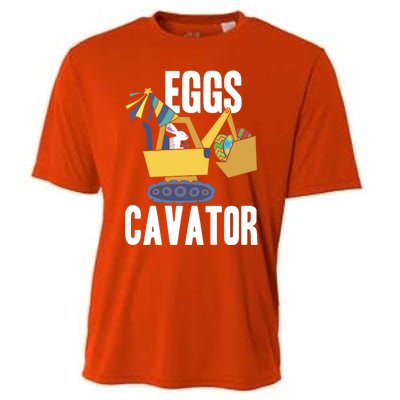 Eggscavator Excavator Lover Easter Sunday Holy Week Gift Cooling Performance Crew T-Shirt