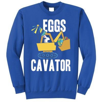 Eggscavator Excavator Lover Easter Sunday Holy Week Gift Tall Sweatshirt