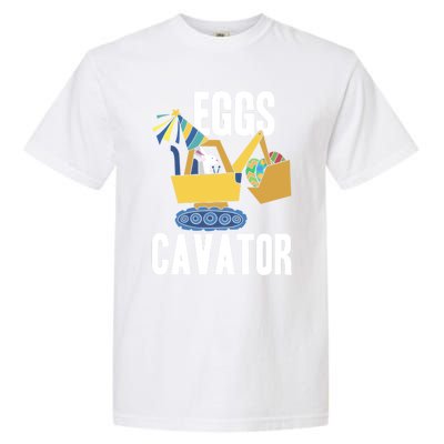 Eggscavator Excavator Lover Easter Sunday Holy Week Gift Garment-Dyed Heavyweight T-Shirt