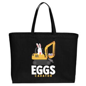 Eggscavator Excavator Lover Easter Sunday Holy Week Gift Cotton Canvas Jumbo Tote