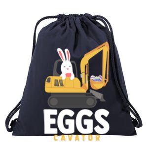 Eggscavator Excavator Lover Easter Sunday Holy Week Gift Drawstring Bag