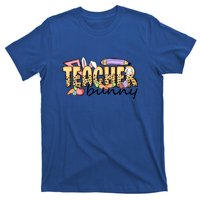 Easter Eggs Leopard Teacher Funny Bunny Easter Day T-Shirt