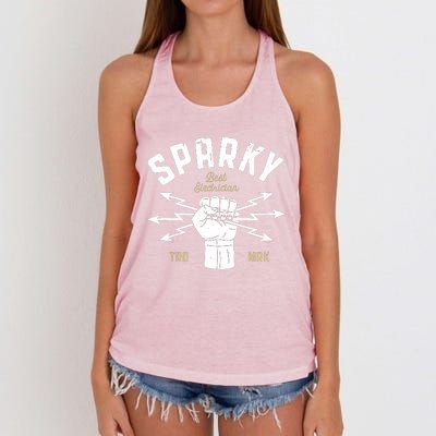 Electrician Women's Knotted Racerback Tank