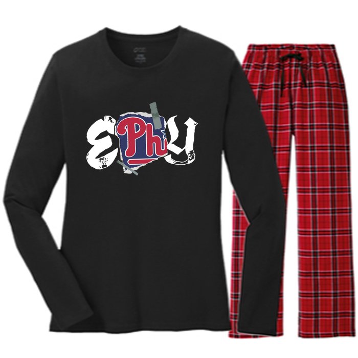 Effylives Effy Loves Sports Iv Women's Long Sleeve Flannel Pajama Set 