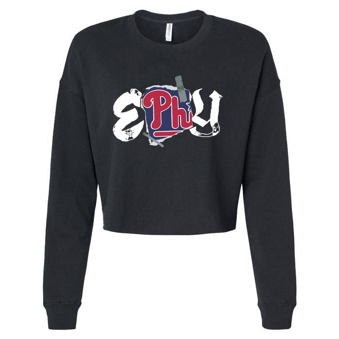 Effylives Effy Loves Sports Iv Cropped Pullover Crew