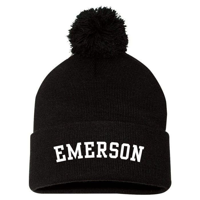 Emerson Pom Pom 12in Knit Beanie