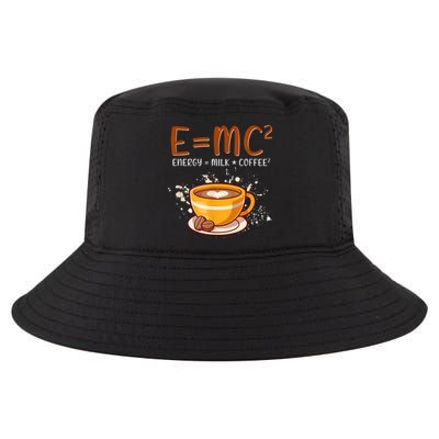 E=mc2 Energy= Milk Coffee2 Coffee Lovers Cool Comfort Performance Bucket Hat