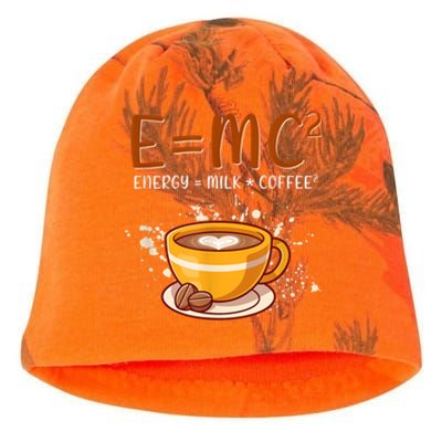 E=mc2 Energy= Milk Coffee2 Coffee Lovers Kati - Camo Knit Beanie