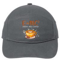 E=mc2 Energy= Milk Coffee2 Coffee Lovers 7-Panel Snapback Hat