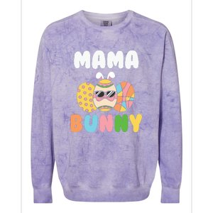 Easter Egg Mama Bunny Matching Family Mother's Day Easter Day Colorblast Crewneck Sweatshirt