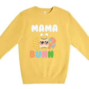 Easter Egg Mama Bunny Matching Family Mother's Day Easter Day Premium Crewneck Sweatshirt