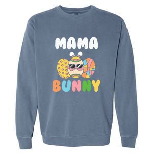 Easter Egg Mama Bunny Matching Family Mother's Day Easter Day Garment-Dyed Sweatshirt