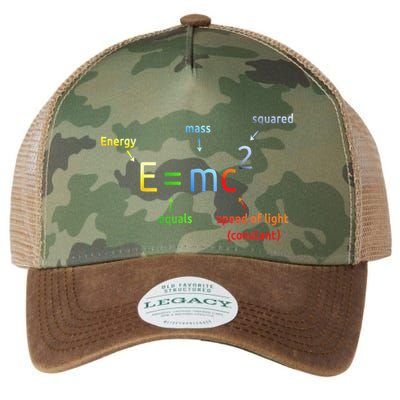 E Equals M C Squared E=Mc2 Science Equation Legacy Tie Dye Trucker Hat