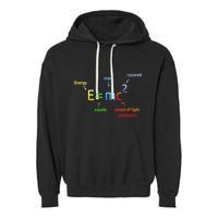 E Equals M C Squared E=Mc2 Science Equation Garment-Dyed Fleece Hoodie