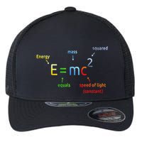 E Equals M C Squared E=Mc2 Science Equation Flexfit Unipanel Trucker Cap