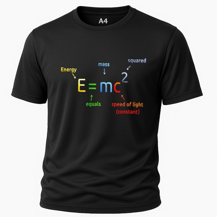 E Equals M C Squared E=Mc2 Science Equation Cooling Performance Crew T-Shirt
