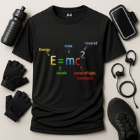 E Equals M C Squared E=Mc2 Science Equation Cooling Performance Crew T-Shirt